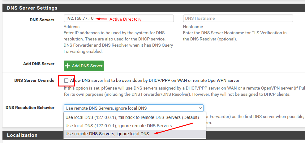 Tela de configuração de autenticação NTLM no Squid